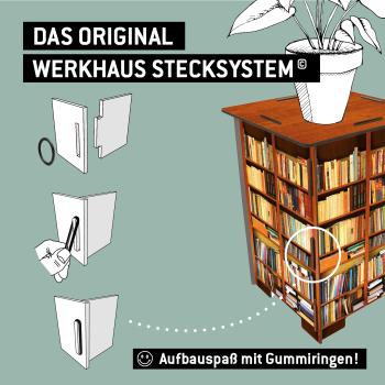 Preview: Photohocker - Bücherregal Preview: Original Werkhaussystem